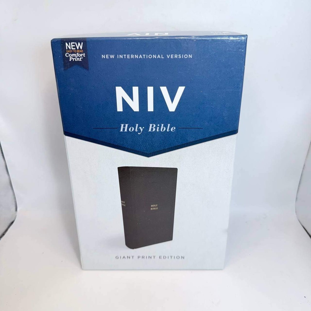 Zondervan NIV Holy Bible Giant Print Dark Brown Leathersoft Comfort Print 12pt
